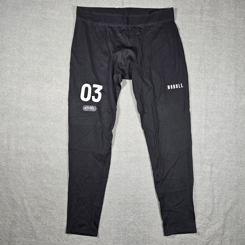 NOBULL NFL Combine Authentic Mens Compression Leggings Black‎ XL Training Tights